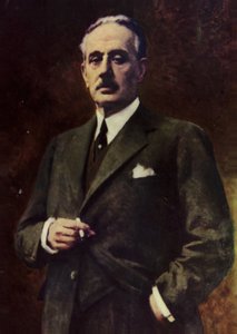 Portrét Giacoma Pucciniho (barevná litografie) od Italian School