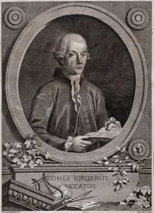 Portrét Giordana (Jordánsko) Riccatiho (1709-1790) fyzik, matematik a hudební teoretik od Italian School