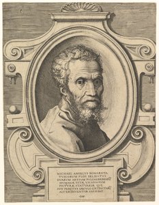 Portrét Michelangela, hospoda. C. 1564 (rytina) od Italian School