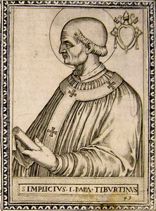Portrét papeže Simplicia, kolem roku 1760 (rytina) od Italian School