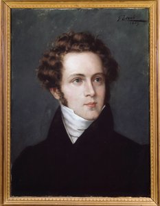 Portrét Vincenza Belliniho (1801-1835) italského skladatele od Italian School