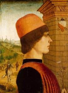 Portrét muže, cca 1494 (tempera na dřevě) od Italian School