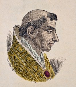 Portrét papeže Etienna VII (Stephen, Stefano nebo Stephanus) (927-931) od Italian School