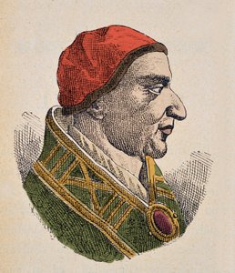 Portrét papeže Jana III. (Giovanni nebo Ioannes) (561-574) od Italian School