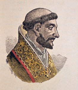 Portrét papeže Jeana XI (Giovanni, Ioannes) (931-935) od Italian School