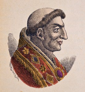 Portrét papeže Marin Ier (Marinus, Marino) (882-884) od Italian School