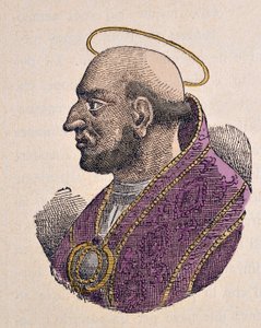 Portrét papeže Martina Iera (Martinus I nebo Martino) (649-655) od Italian School