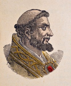 Portrét papeže Pelage Ier (pelagius nebo Pelagius) (556-561) od Italian School