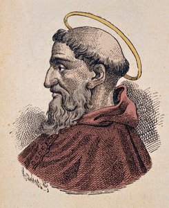 Portrét papeže Telesphorus (125-136/138) od Italian School