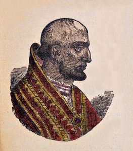 Portrét papeže Theodora Iera (Theodorus nebo Teodoro) (642-649) od Italian School