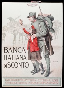 Pohlednice Banca Italiana di Sconto (italská diskontní banka), 1917-18 od Italian School