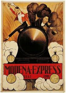 Plakát propagující Modena Express