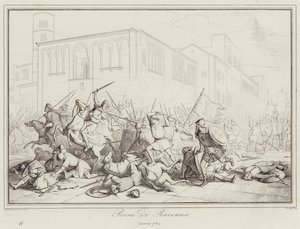 Taking of Ravenna, 730 (rytina) od Italian School