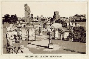 Řím: Palazzo Dei Cesari, Peristyle (litho) od Italian School