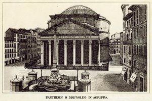 Řím: Pantheon nebo Mausoleo D
