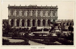 Řím: Villa Albani (litho) od Italian School