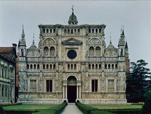 Paravánové průčelí kartuziánského kláštera z roku 1473 od Italian School