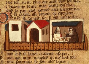 Hledá azyl v klášteře od Codex Entree dEspagne od Italian School