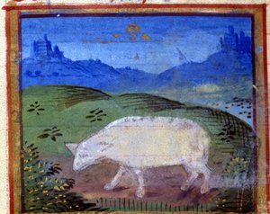 Znamení berana. Italský horoskop, polovina 15. století. od Italian School