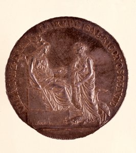 Stříbrné ECU z Milána. 16.06.1800. Průměr 3,9 cm Neapol, archeologické muzeum od Italian School