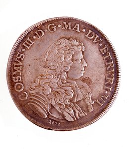 Stříbrná piastra z Florencie, vláda Cosima III od Medici (1642-1723) od Italian School