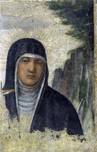svatá Klára. Zakladatel Řádu klarisek (viz Assisi od Italian School