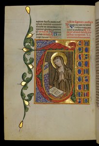 Svatá Scholastika s otevřenou knihou od Italian School