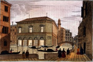 Divadlo La Fenice Benátky, 1820 od Italian School