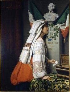 Plebiscit z roku 1870. Při této příležitosti Italové hlasovali pro italskou jednotu. Museo del Risorgimento. Milán od Italian School