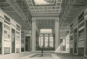 Atrium domu Cassia tak, jak bylo (hlubotisk) od Italian School