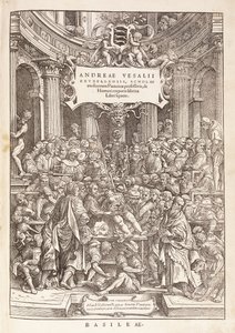 Autor provádějící anatomickou pitvu v chirurgickém divadle, 1543 od Italian School