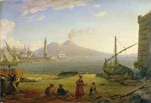 Neapolský záliv (olej na plátně) od Italian School