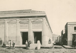 Budova Eumachie tak, jak byla (hlubotisk) od Italian School
