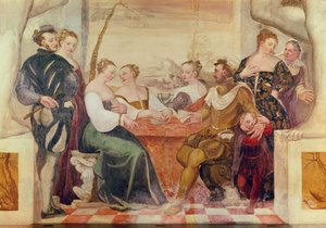 Karetní hra, 1570 od Italian School