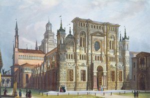 Charterhouse poblíž Pavia z výhledů na Milán a jeho okolí od Italian School