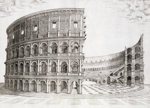 Koloseum, postavené v roce 80 našeho letopočtu od Italian School