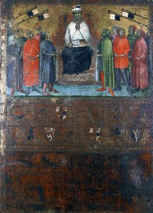Vláda obnovující prověrky měst, 1385 od Italian School