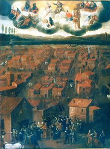 Mor v Římě v roce 1656 od Italian School