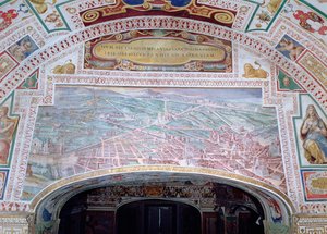 Cesty Říma za vlády papeže Sixta V od Italian School