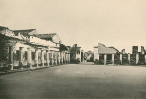 The Stabian Baths - Wrestling-Place jak to je (hlubotisk) od Italian School