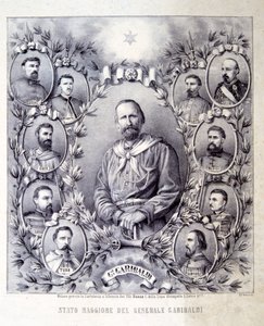 Hůl generála Garibaldiho, ilustrace z Historie Itálie od Italian School