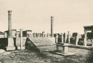 Apollónův chrám tak, jak je (hlubotisk) od Italian School