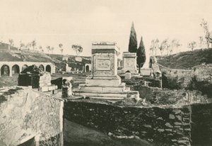 Ustrinum nebo krematorium tak, jak je (hlubotisk) od Italian School