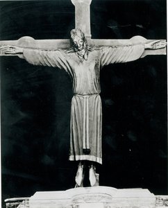 Volto Santo, pravděpodobně zahájené Nikodémem (fl.1150-66) (dřevo) od Italian School