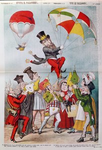 Wilsonova aféra v roce 1887, přední strana obálky Le Perroquet od Italian School