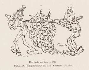 Sklizeň roku 1915 (litografie) od Italian School