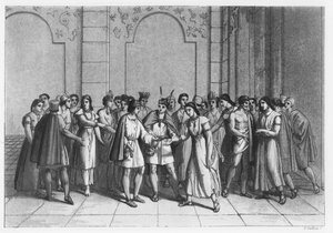 Způsob, jakým si Inkové vzali prince du Sang, kolem roku 1820 od Italian School