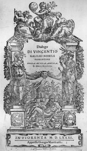 Titulní strana Della Musica Antica et (sic) della Moderna od Vincenza Galilei, 1581 od Italian School