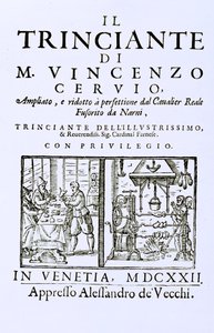 Titulní strana italské kuchařky, hospoda. Benátky, 1622 od Italian School
