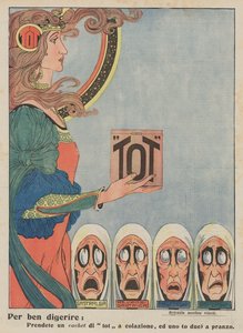 Tot (barevná litografie) od Italian School